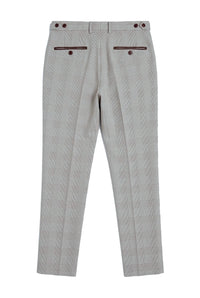 Calça xadrez bege masculina Mark