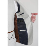 Mark - Blazer masculino xadrez bege
