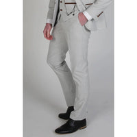 Calça xadrez bege masculina Mark