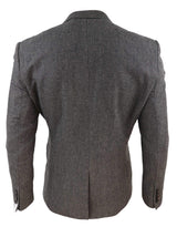 Blazer masculino em tweed espinha de peixe - Cavani Martez - Bege
