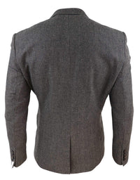 Blazer masculino em tweed espinha de peixe - Cavani Martez - Bege