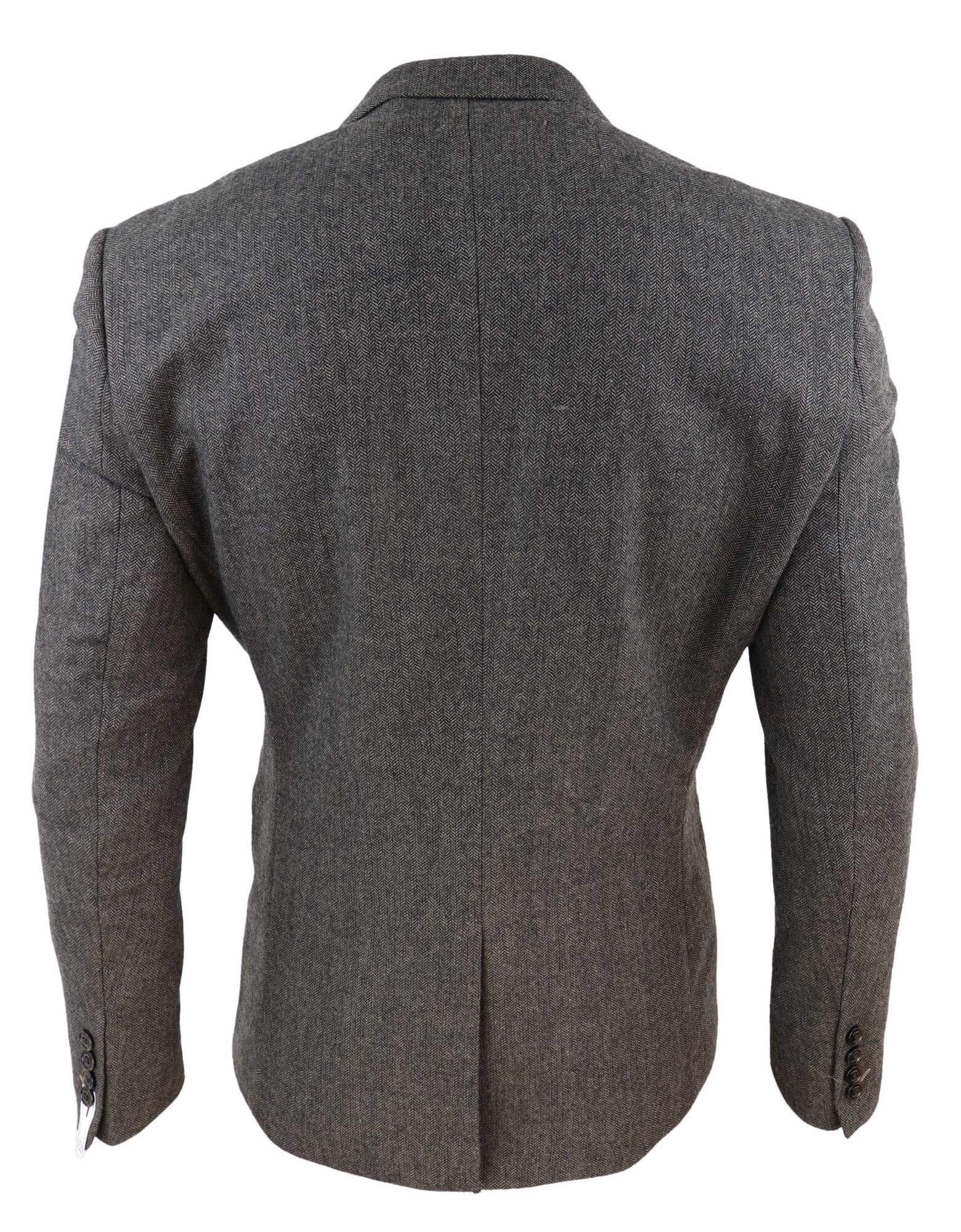 Blazer masculino em tweed espinha de peixe - Cavani Martez - Bege