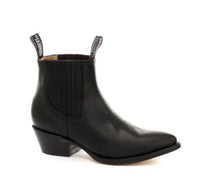 Botas de cano curto estilo cowboy masculinas Grinders Maverick em couro legítimo para montaria western cubana
