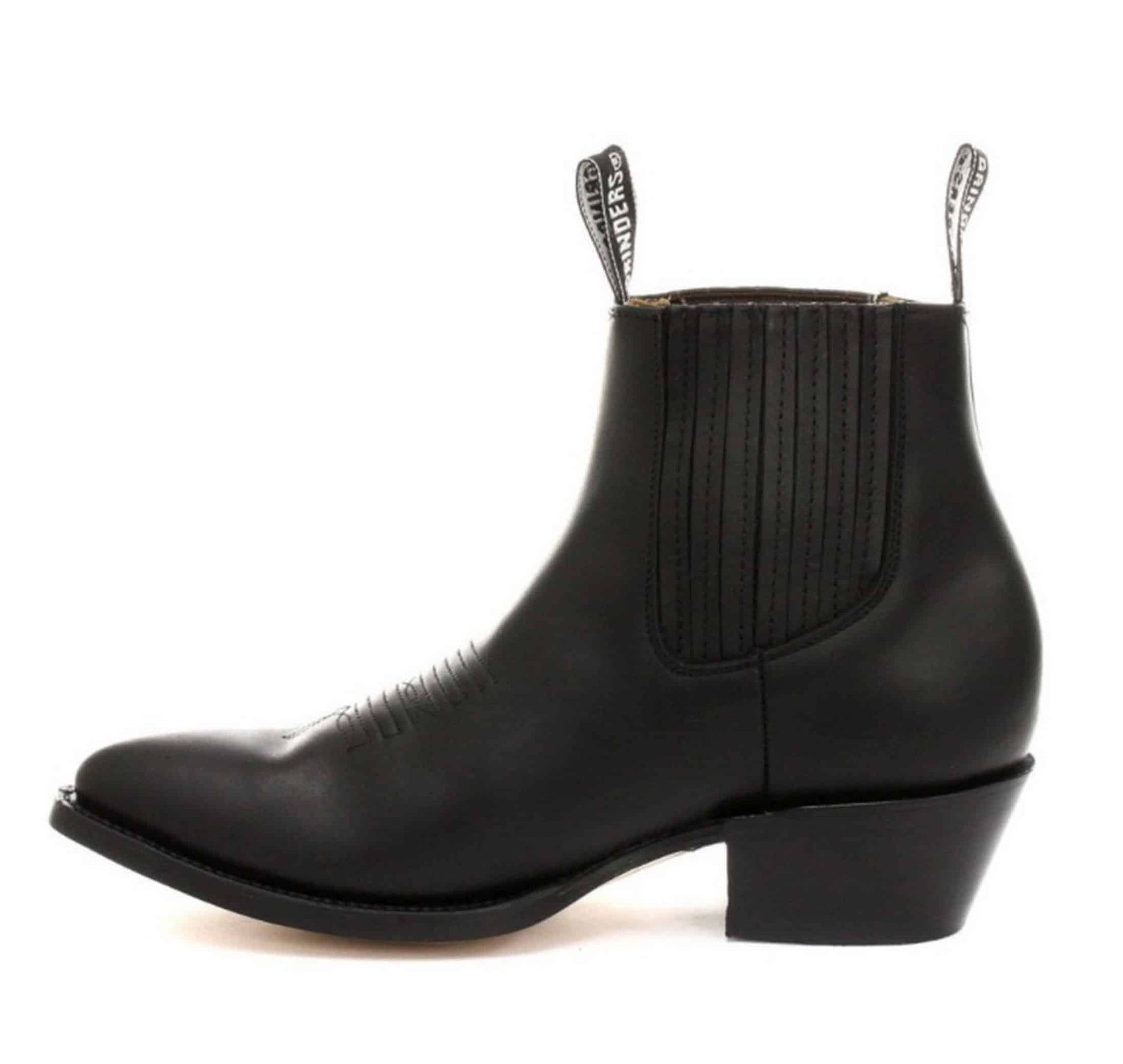 Botas de cano curto estilo cowboy masculinas Grinders Maverick em couro legítimo para montaria western cubana