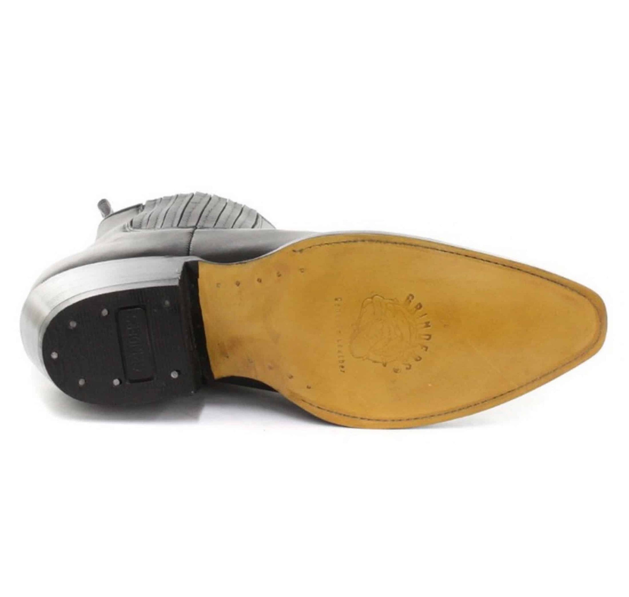 Botas de cano curto estilo cowboy masculinas Grinders Maverick em couro legítimo para montaria western cubana