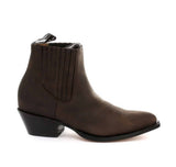 Botas de cano curto estilo cowboy masculinas Grinders Maverick em couro legítimo para montaria western cubana