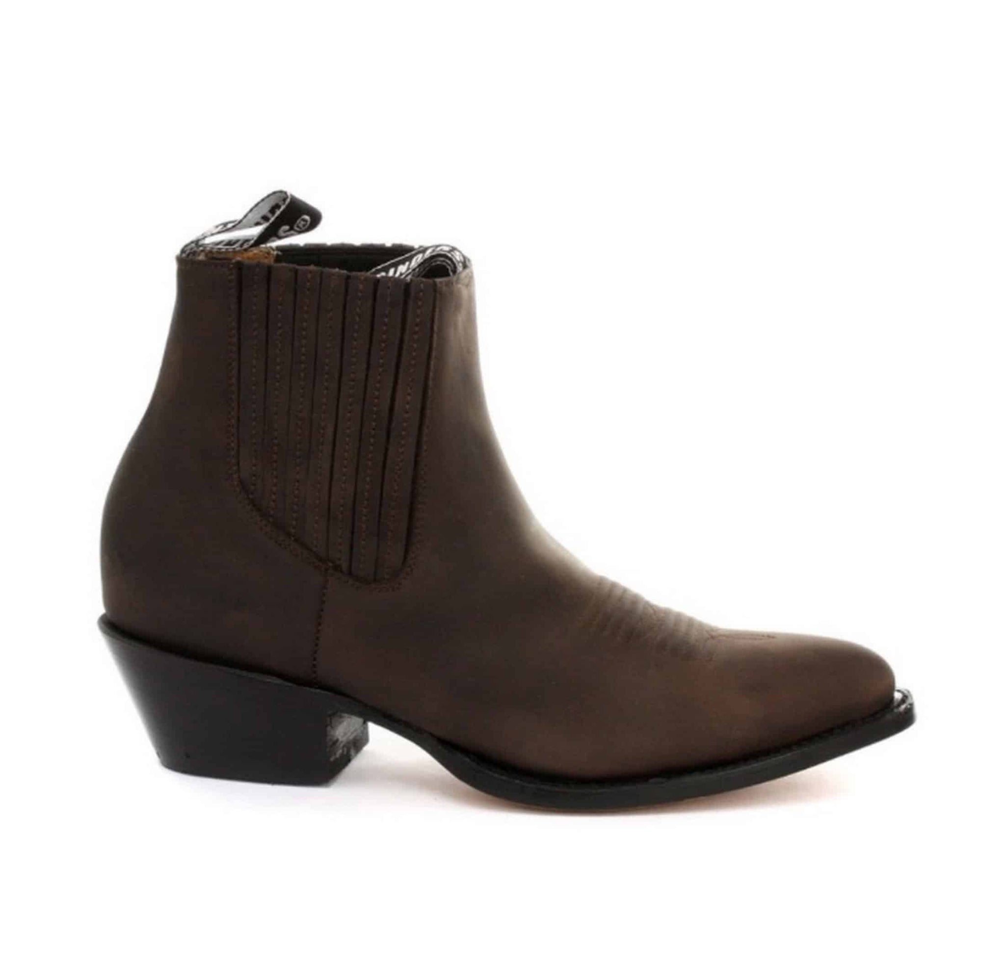 Botas de cano curto estilo cowboy masculinas Grinders Maverick em couro legítimo para montaria western cubana