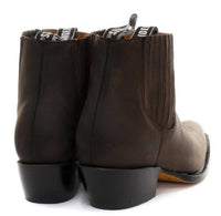 Botas de cano curto estilo cowboy masculinas Grinders Maverick em couro legítimo para montaria western cubana