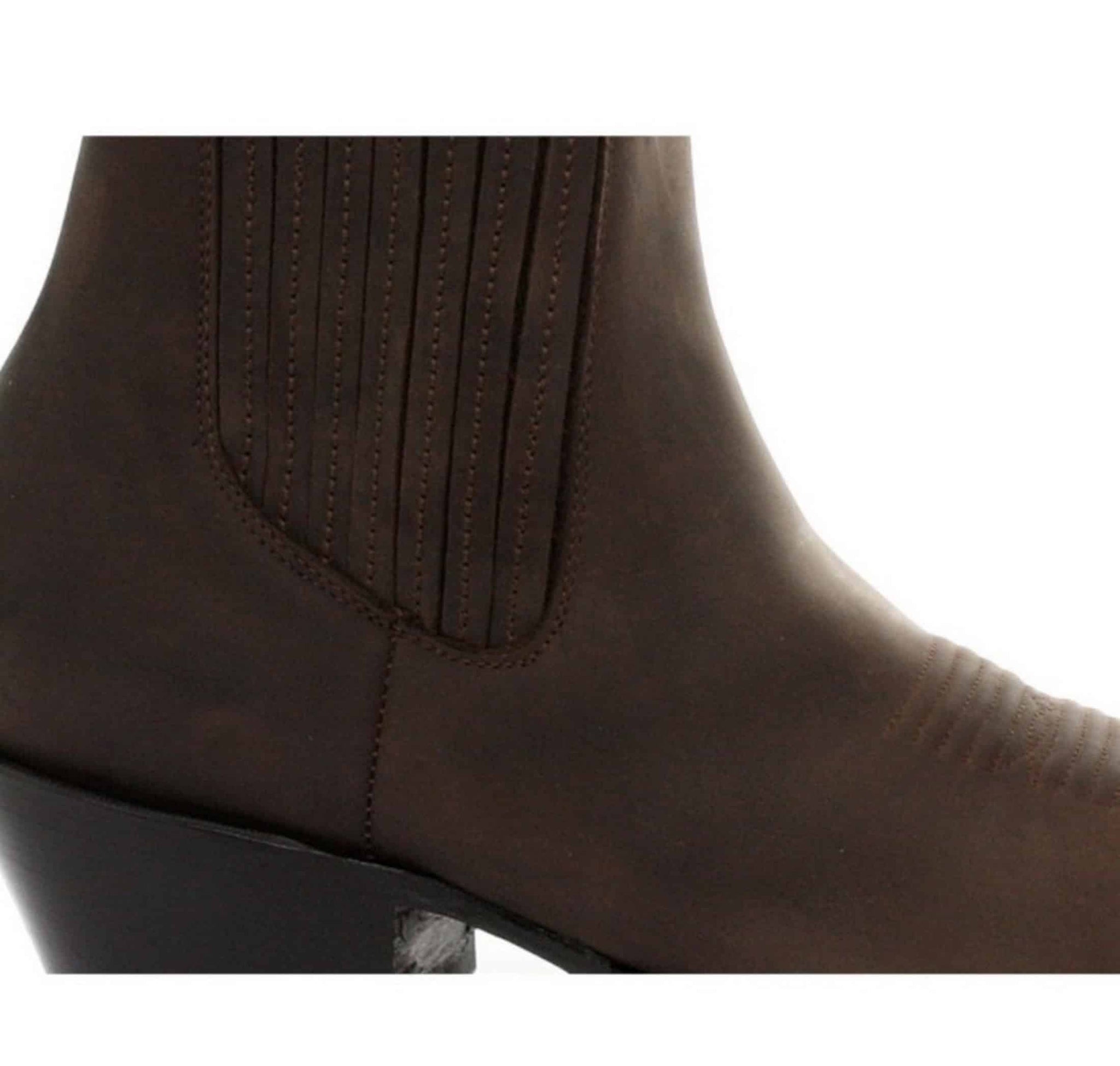 Botas de cano curto estilo cowboy masculinas Grinders Maverick em couro legítimo para montaria western cubana