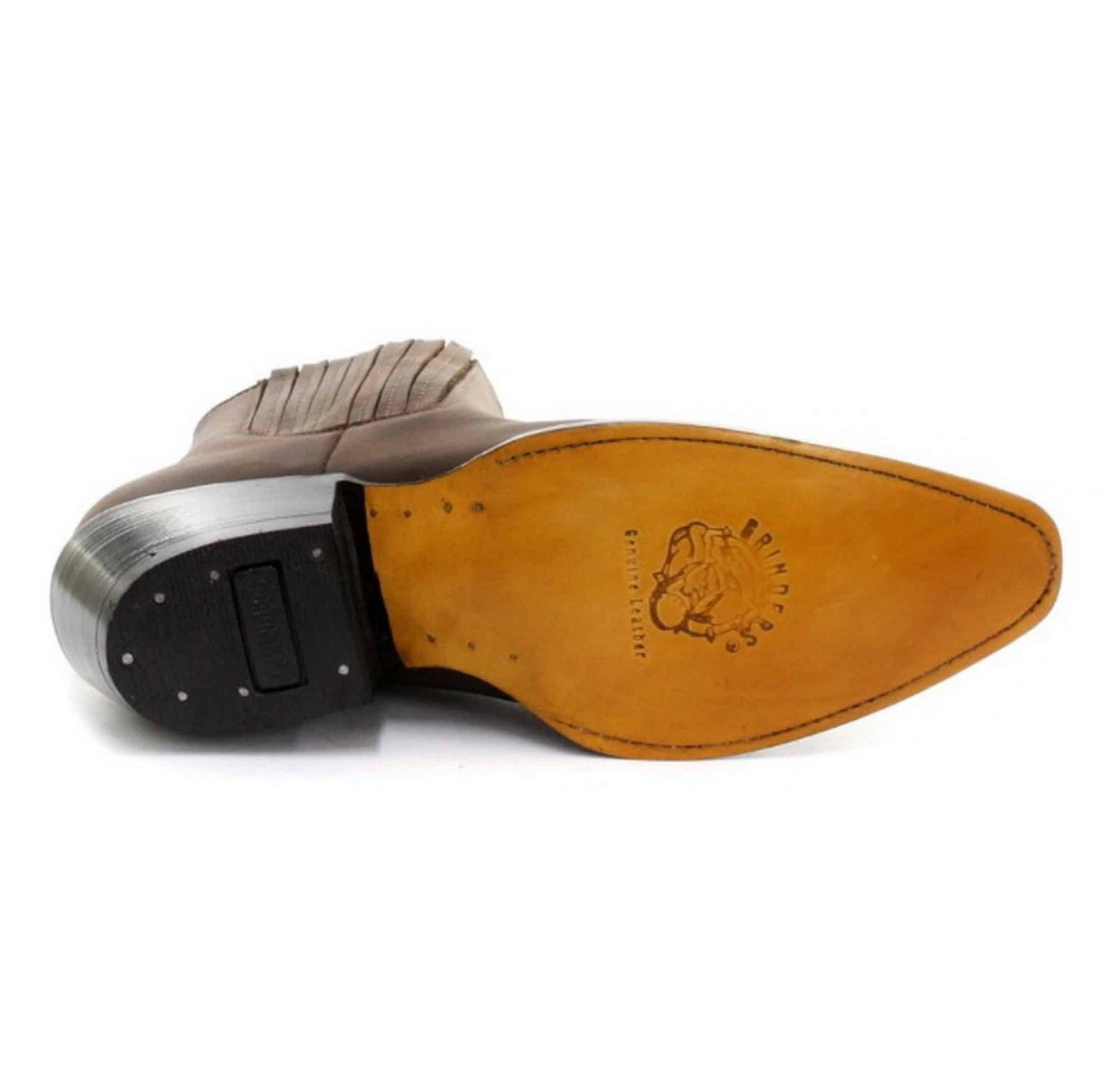 Botas de cano curto estilo cowboy masculinas Grinders Maverick em couro legítimo para montaria western cubana
