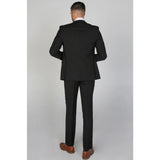 Blazer preto liso masculino Mayfair
