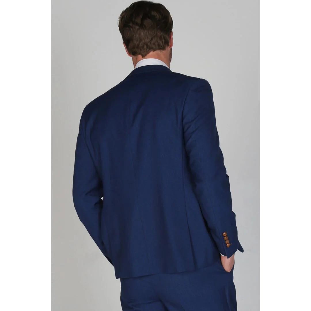 Blazer azul liso masculino Mayfair