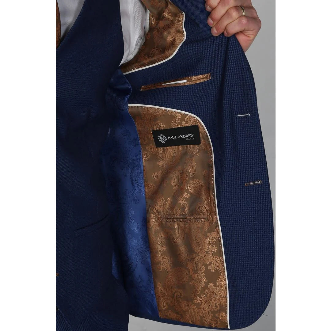 Blazer azul liso masculino Mayfair