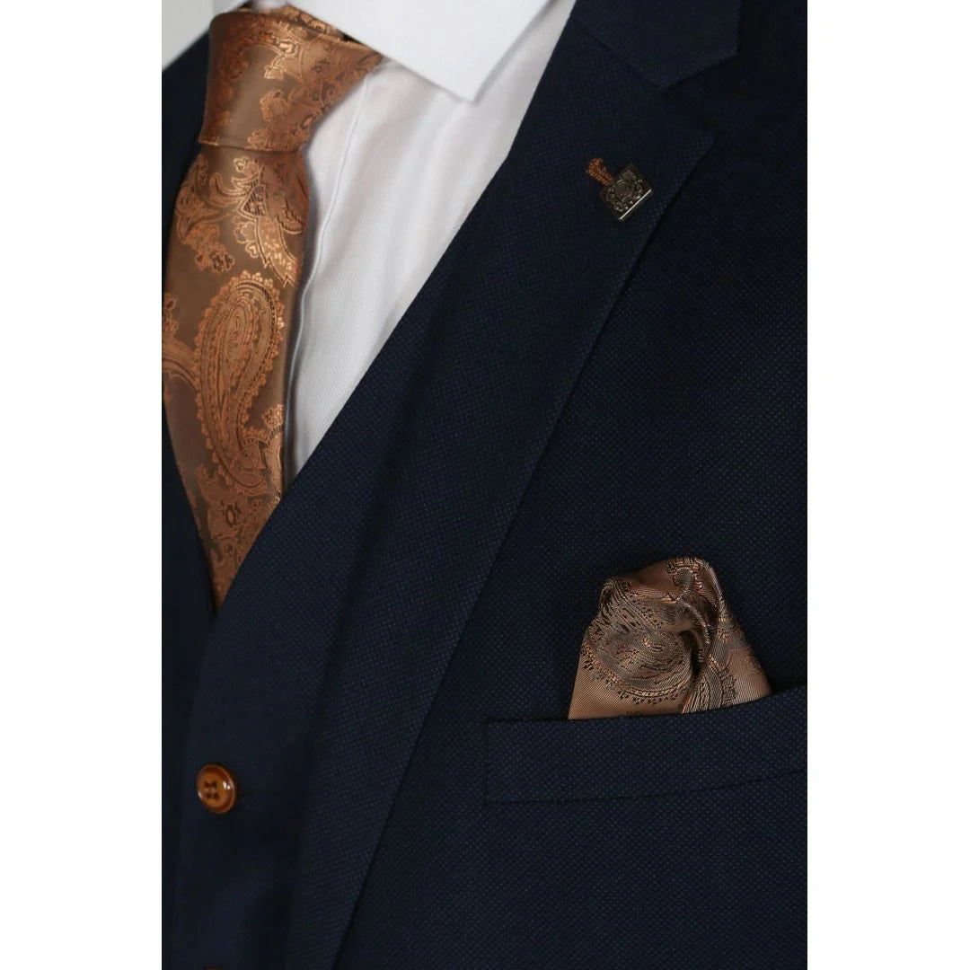 Mayfair - Blazer masculino liso azul-marinho