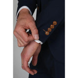 Mayfair - Blazer masculino liso azul-marinho
