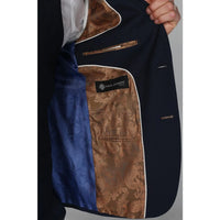Mayfair - Blazer masculino liso azul-marinho