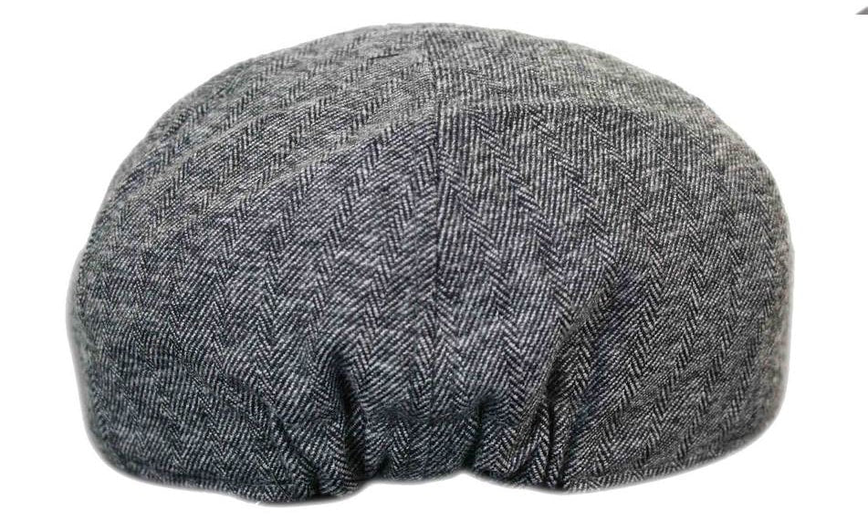 Boné masculino Marc Darcy Rayford em tweed vintage retrô, estilo avô, com estampa xadrez Peaky Blinders.