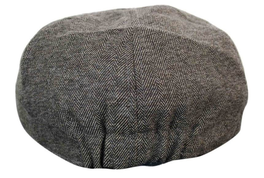 Boné masculino Marc Darcy Rayford em tweed vintage retrô, estilo avô, com estampa xadrez Peaky Blinders.