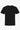 Camiseta masculina preta clássica em mistura de algodão