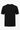 Camiseta masculina preta de malha, modelagem regular, gola redonda e manga curta.