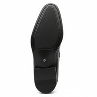 Mocassins masculinos pretos de verniz PU