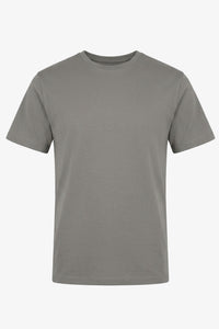 Camiseta masculina clássica em algodão misto na cor carvão