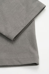 Camiseta masculina clássica em algodão misto na cor carvão