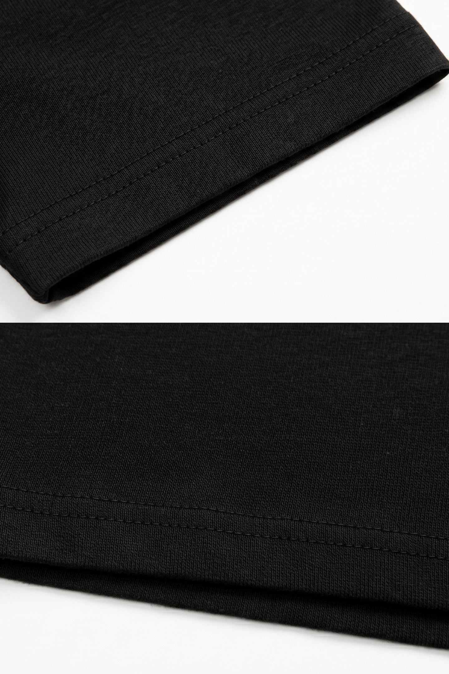 Camiseta masculina clássica preta de algodão