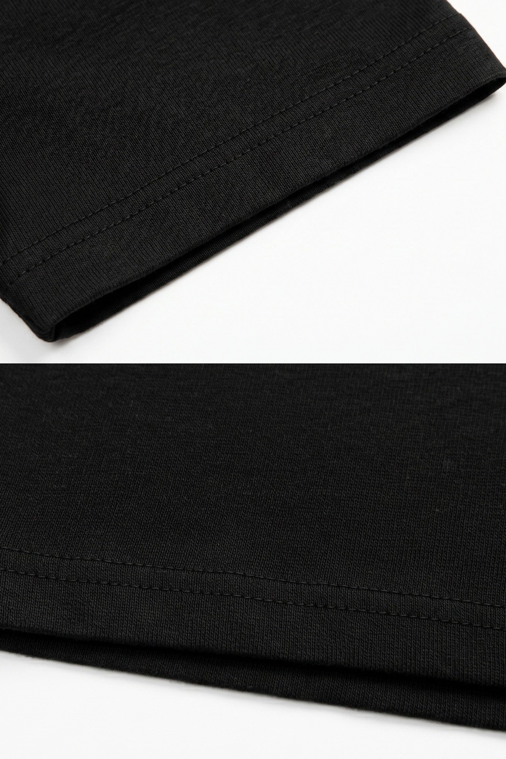 Camiseta masculina clássica preta de algodão