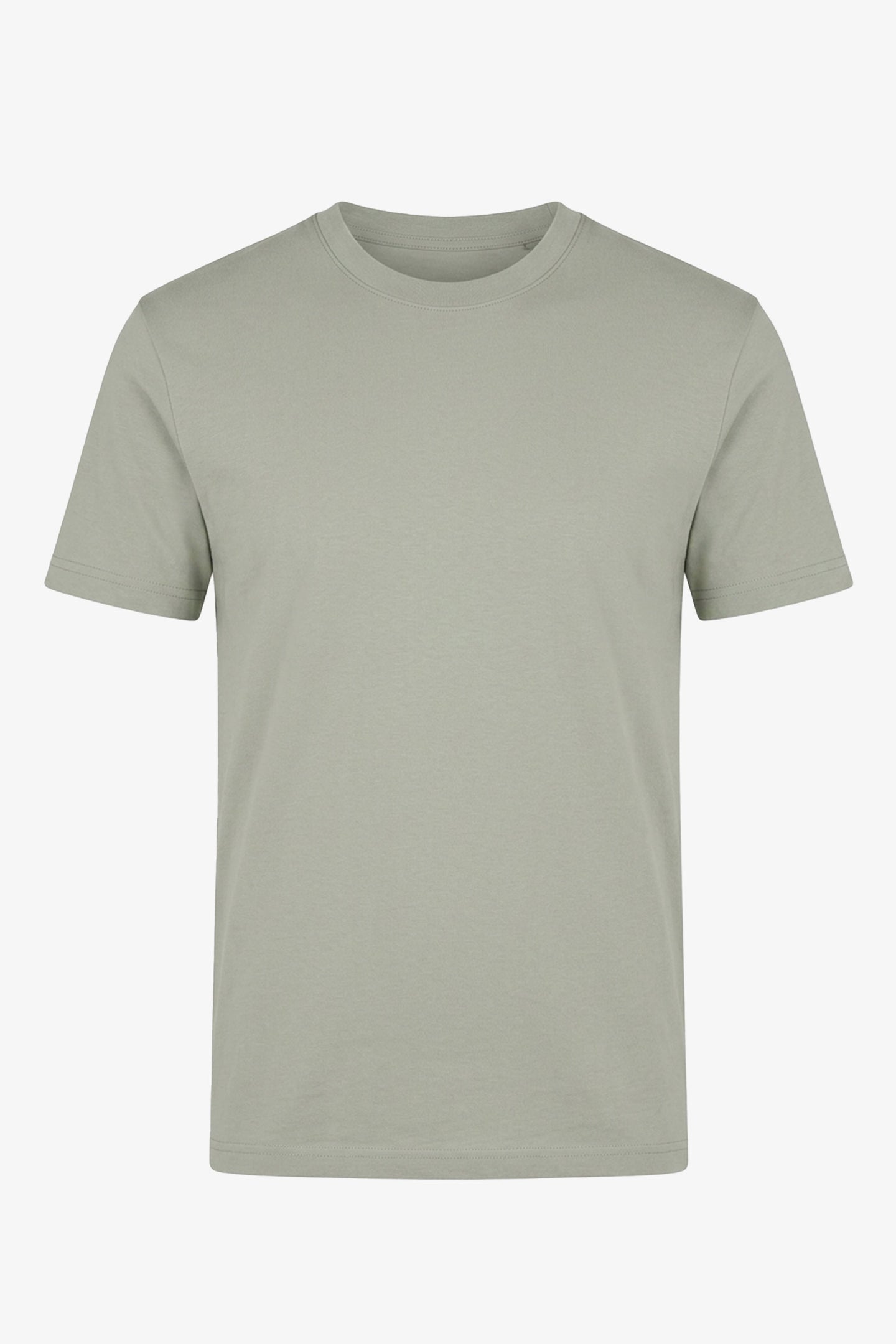 Camiseta masculina clássica de algodão cinza