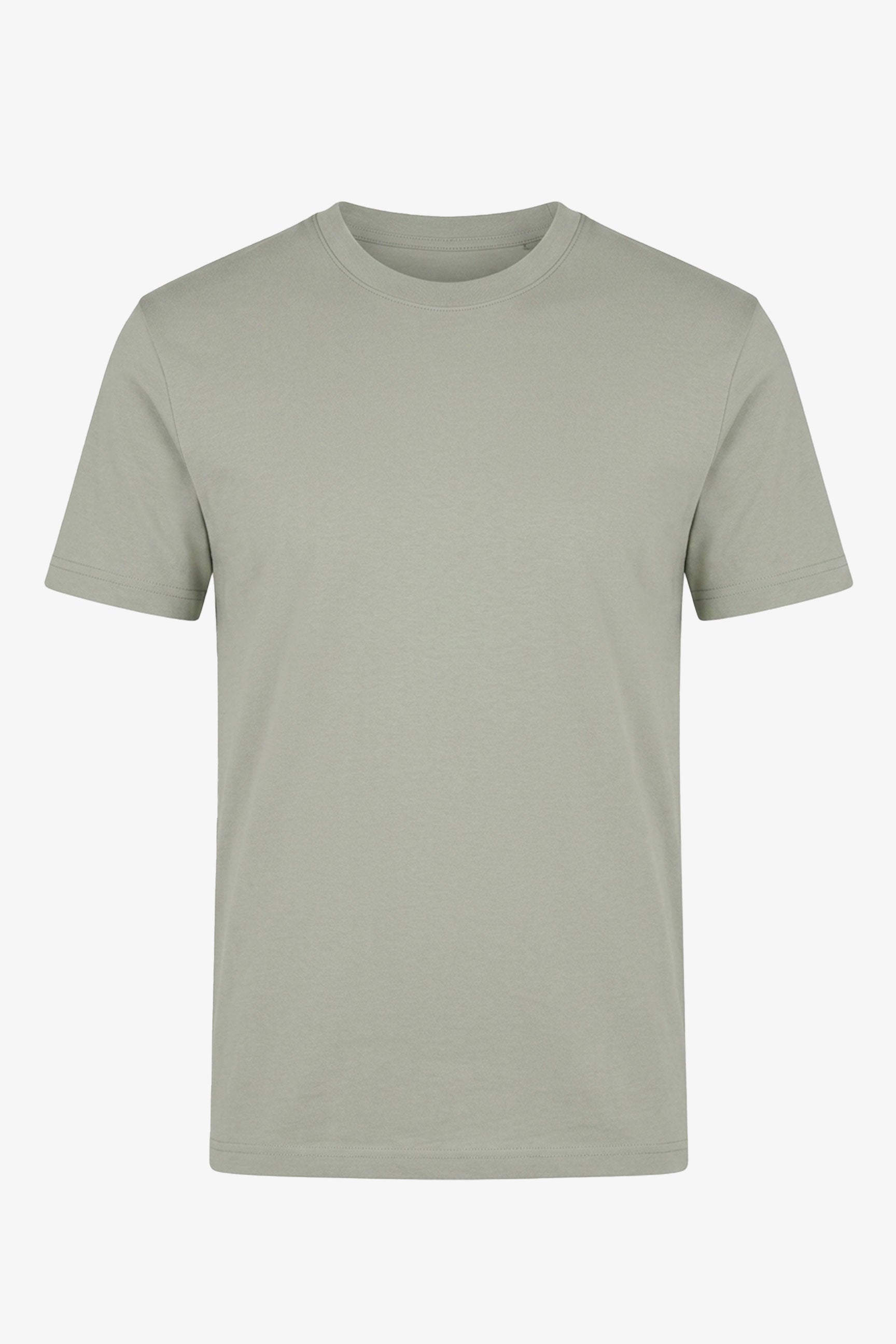 Camiseta masculina clássica de algodão cinza