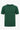 Camiseta masculina clássica verde de malha, manga curta e gola redonda.