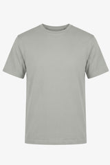 Camiseta masculina clássica cinza em mistura de algodão