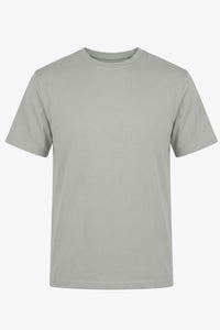 Camiseta masculina clássica cinza em mistura de algodão