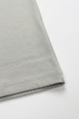Camiseta masculina clássica cinza em mistura de algodão