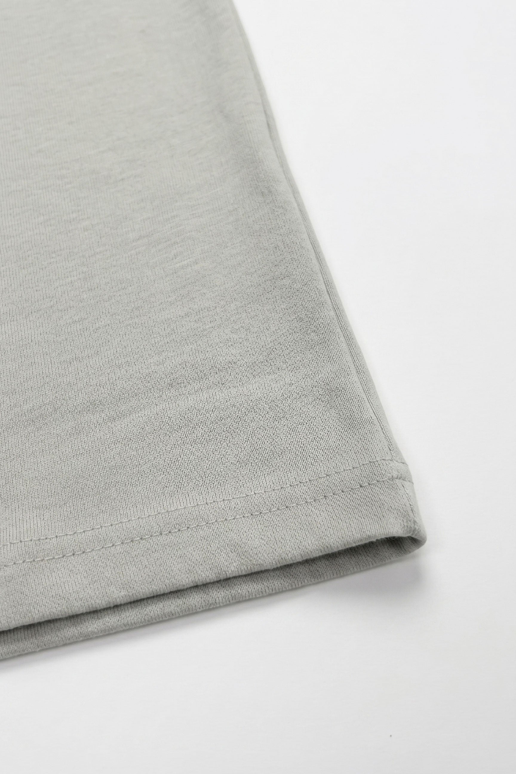 Camiseta masculina clássica cinza em mistura de algodão