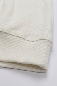 Moletom masculino Off White com zíper até o peito, gola alta e confeccionado em mistura de algodão.