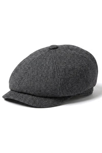 Boné Newsboy Masculino com 8 Painéis - Cavani Martez - Cinza Escuro