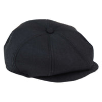 Boné Peaky Blinders masculino de 8 painéis - Preto