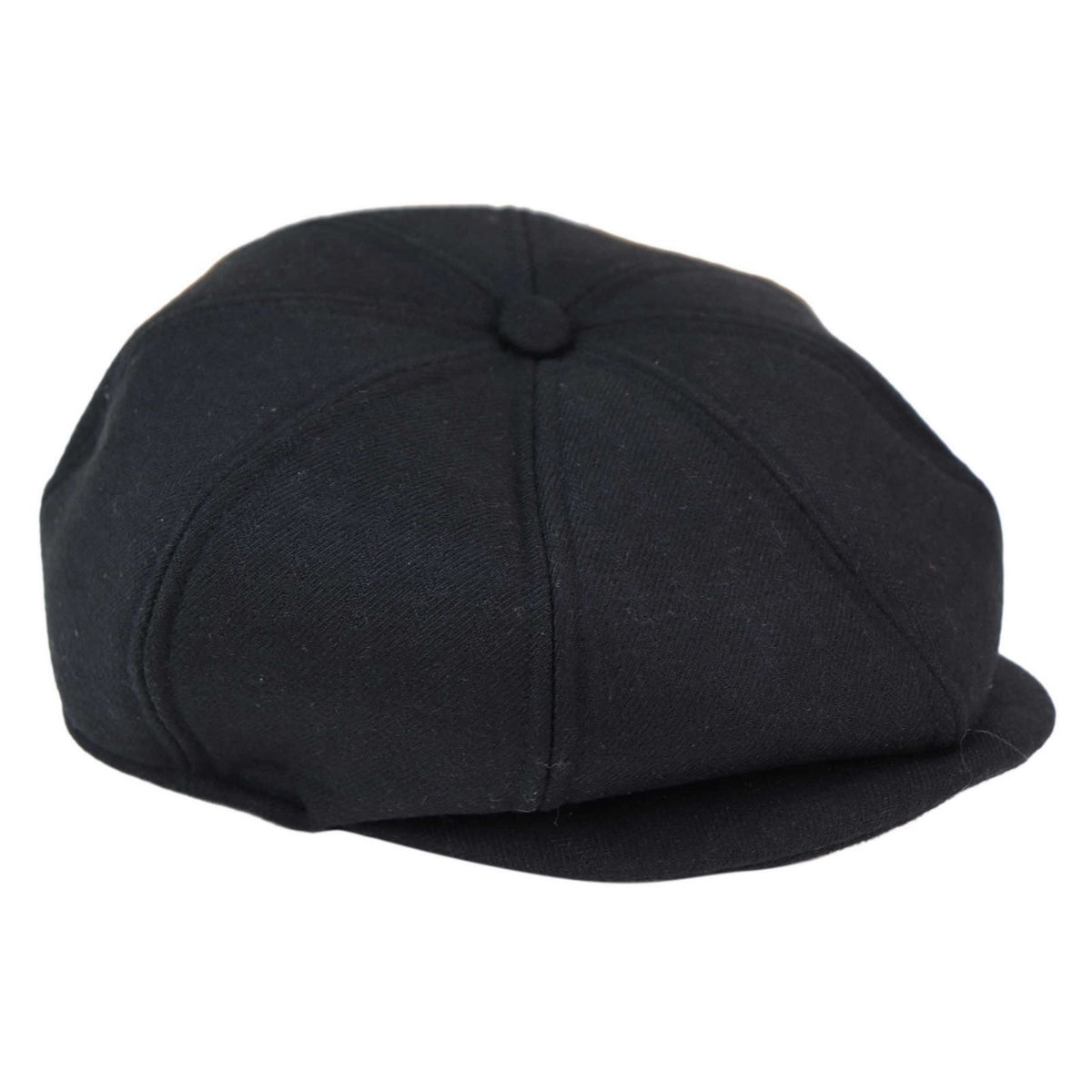 Boné Peaky Blinders masculino de 8 painéis - Preto