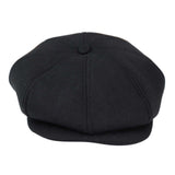 Boné Peaky Blinders masculino de 8 painéis - Preto