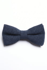 Gravata borboleta preta masculina de camada dupla