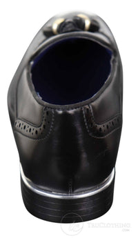 Sapatos Brogue Masculinos Pretos com Borlas