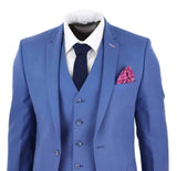 Terno masculino azul claro para o verão