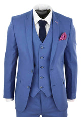 Terno masculino azul claro para o verão