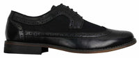 Sapatos Brogue Masculinos de Couro, Designer Italiano, Elegantes e Casuais, nas cores Marrom, Preto e Azul Marinho, Estilo Retrô