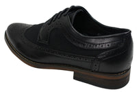 Sapatos Brogue Masculinos de Couro, Designer Italiano, Elegantes e Casuais, nas cores Marrom, Preto e Azul Marinho, Estilo Retrô