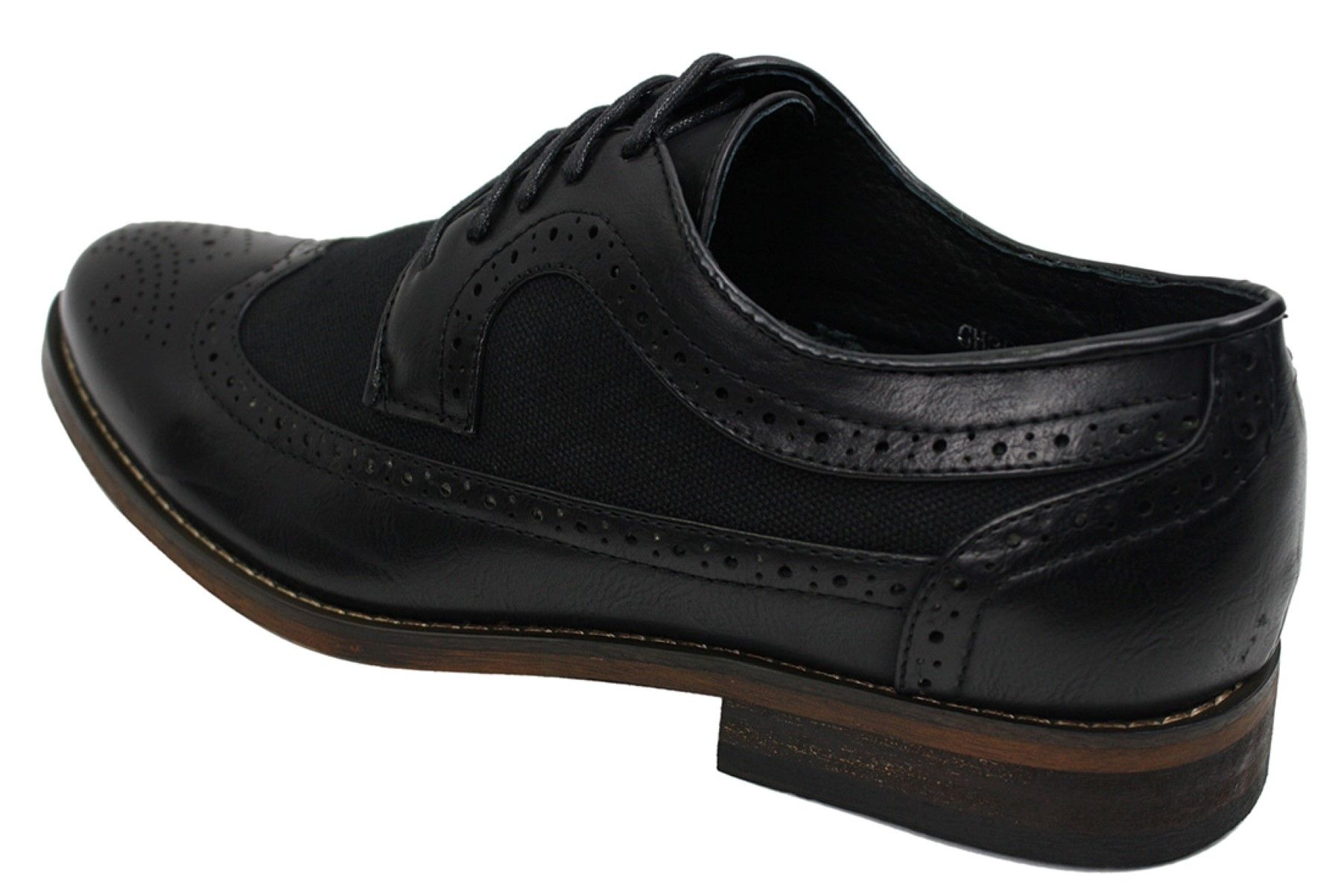 Sapatos Brogue Masculinos de Couro, Designer Italiano, Elegantes e Casuais, nas cores Marrom, Preto e Azul Marinho, Estilo Retrô