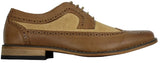 Sapatos Brogue Masculinos de Couro, Designer Italiano, Elegantes e Casuais, nas cores Marrom, Preto e Azul Marinho, Estilo Retrô