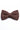 Gravata borboleta masculina marrom de tricô